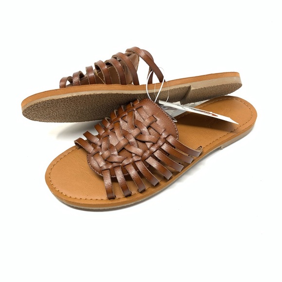 Universal Thread | Cognac Luz Brown Sandal Flats - Picture 4 of 9